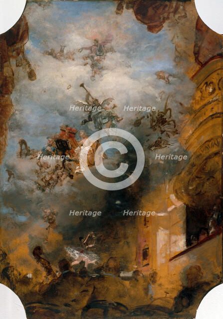 Esquisse pour la salle des Fêtes de l'Hôtel de Ville de Paris : La musique à travers les âges, 1889. Creator: Henri Gervex.