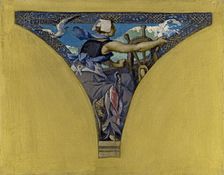 Esquisse pour la salle des Fêtes de l'Hôtel de Ville de Paris : La Bretagne, 1891. Creator: François Emile Ehrmann