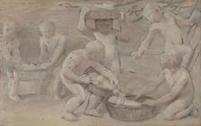 Esquisse pour la salle des fêtes de l'Hôtel de Ville : Fruits, between 1889 and 1895. Creator: Albert Aublet