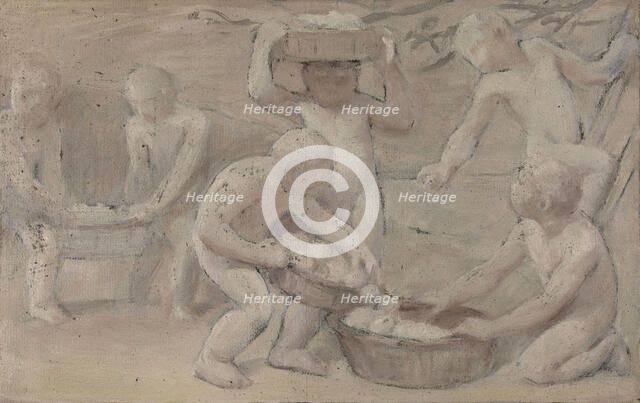 Esquisse pour la salle des fêtes de l'Hôtel de Ville : Fruits, between 1889 and 1895. Creator: Albert Aublet.