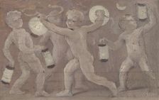 Esquisse pour la salle des fêtes de l'Hôtel de Ville : Lumières, between 1889 and 1895. Creator: Albert Aublet