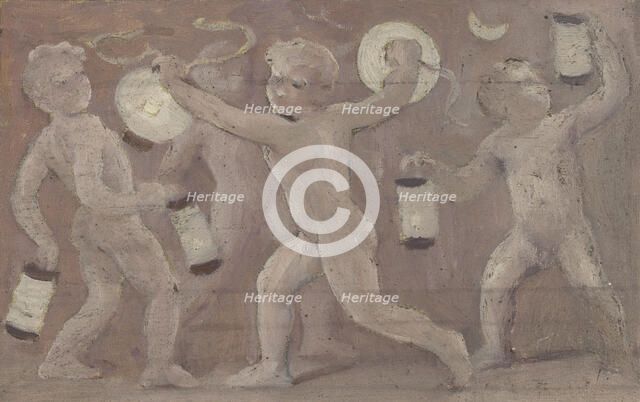 Esquisse pour la salle des fêtes de l'Hôtel de Ville : Lumières, between 1889 and 1895. Creator: Albert Aublet.