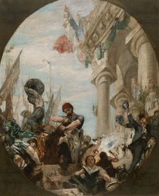 Esquisse pour la salle des mariages de la mairie du 19ème arrondissement : Les activités..., 1880. Creators: Henri Gervex, Emile-Henri Blanchon