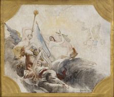 Esquisse pour la salle des mariages de la mairie du 19ème arrondissement de la Ville..., 1880. Creator: Paul Albert Besnard