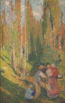 Esquisse pour la salle des mariages de la mairie du 10ème : L'été, scène champêtre, c.1905 - 1907. Creator: Henri Jean Guillaume Martin