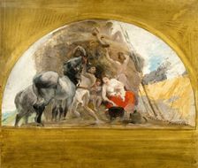 Esquisse pour la salle des mariages de la mairie du 1er : L'Eté, ou le milieu de la vie, 1886. Creator: Paul Albert Besnard