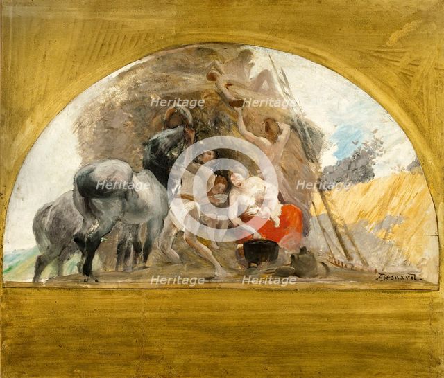 Esquisse pour la salle des mariages de la mairie du 1er : L'Eté, ou le milieu de la vie, 1886. Creator: Paul Albert Besnard.