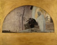 Esquisse pour la salle des mariages de la mairie du 1er : L'Hiver, ou Le Soir de la vie, 1886. Creator: Paul Albert Besnard