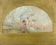 Esquisse pour la salle des mariages de la mairie du 1er : Le Printemps ou le matin de la vie, 1886. Creator: Paul Albert Besnard
