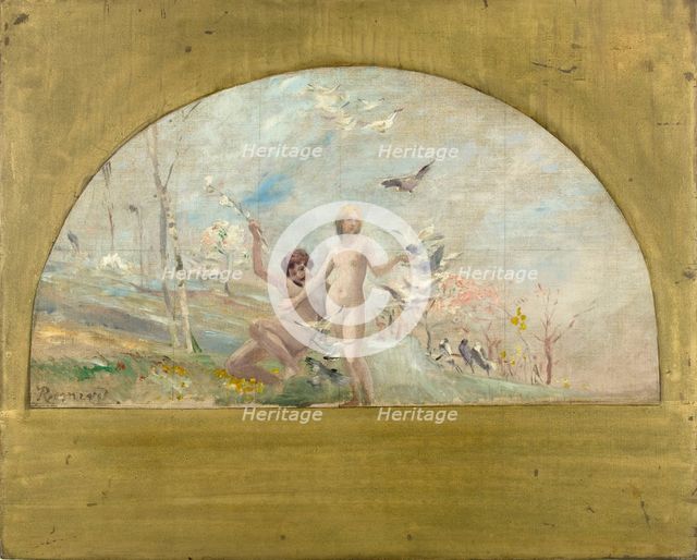 Esquisse pour la salle des mariages de la mairie du 1er : Le Printemps ou le matin de la vie, 1886. Creator: Paul Albert Besnard.