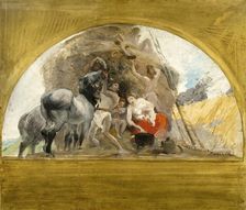 Esquisse pour la salle des mariages de la mairie du 1er : L'Eté, ou le milieu de la vie, 1886. Creator: Paul Albert Besnard