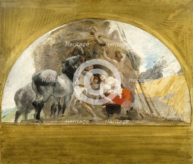 Esquisse pour la salle des mariages de la mairie du 1er : L'Eté, ou le milieu de la vie, 1886. Creator: Paul Albert Besnard.