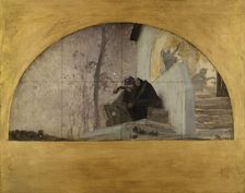 Esquisse pour la salle des mariages de la mairie du 1er : L'Hiver, ou Le Soir de la vie, 1886. Creator: Paul Albert Besnard