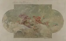 Esquisse pour la salle des mariages de la mairie du 8ème arrondissement de Paris : Le Mariage, 1926. Creator: Hector d Espouy