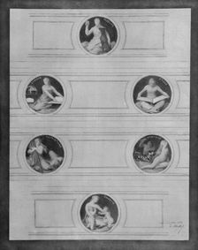 Esquisse pour la salle des mariages de la mairie de Saint-Maur-des-Fossés : Vertus civiques, 1883. Creator: Edouard Michel Lancon