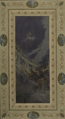 Esquisse pour la salle des mariages de la mairie de Saint-Maur-des-Fossés : Psyché livrée..., 1883. Creator: Edouard Michel Lancon