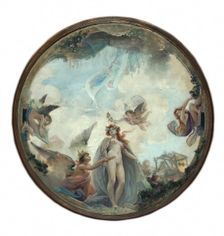 Esquisse pour le Buffet de la gare de Lyon : La ville de Lyon (plafond de la grande salle), c.1899. Creator: Guillaume Dubufe