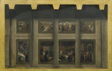 Esquisse pour le Panthéon : La mort de sainte Geneviève, between 1876 and 1885. Creator: Jean-Paul Laurens