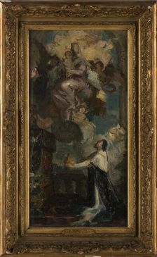 Esquisse pour le Panthéon : Le voeu de Louis XIII, between 1874 and 1876. Creator: Jacques Ferdinand Humbert