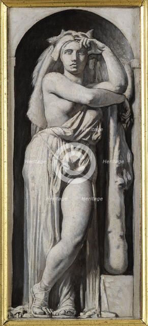 Esquisse pour le Palais de Justice de Paris : La Force, c.1873. Creator: Leon Joseph Florentin Bonnat.