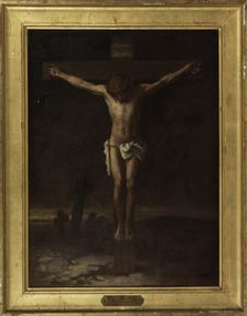 Esquisse pour le palais de justice de Paris : Le Christ en croix, c.1871. Creator: Alexis Marie Louis Douillard