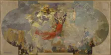 Esquisse pour le Petit Palais, galerie sud : Apothéose (plafond central), between 1906 and 1913. Creator: Alfred Philippe Roll