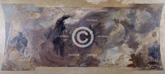 Esquisse pour le Petit Palais, galerie sud : La musique fantastique, between 1906 and 1917. Creator: Alfred Philippe Roll.