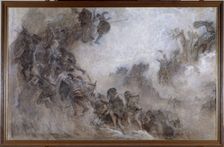 Esquisse pour le plafond de l'amphithéâtre de paléontologie du Museum d'histoire..., 1897. Creator: Fernand Cormon