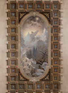 Esquisse pour le salon d'entrée Nord de l'Hôtel de Ville : L'Aurore boréale (plafond), 1892. Creator: Henri Camille Danger