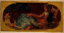 Esquisse pour le salon de la Paix à l'Hôtel de Ville de Paris : Minerve, between 1849 and 1852. Creator: Eugene Delacroix