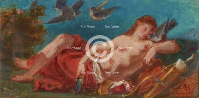 Esquisse pour le Salon de la Paix de l'Hôtel de Ville : Vénus, between 1852 and 1854. Creator: Pierre Andrieu.