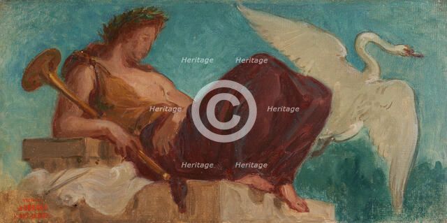 Esquisse pour le Salon de la Paix de l'Hôtel de Ville : La muse Clio, between 1852 and 1854. Creator: Pierre Andrieu.