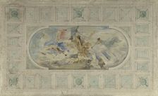 Esquisse pour le salon d'entrée de l'Hôtel de Ville : Paris moderne reçoit le monde entier, 1892. Creator: Paul Louis Delance