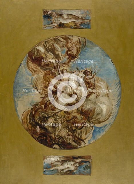 Esquisse pour le salon des Arts à l'Hôtel de Ville de Paris : La glorification de l'Art, c.1888. Creator: Leon Joseph Florentin Bonnat.