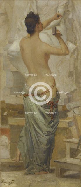 Esquisse pour le salon des Arts de l'Hôtel de Ville de Paris : La sculpture, c.1889. Creator: Joseph Fortuné Layraud.