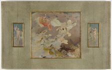 Esquisse pour le salon des Lettres de l'Hôtel de Ville de Paris : L'Inspiration..., c.1891-1896. Creator: Jules-Joseph Lefebvre