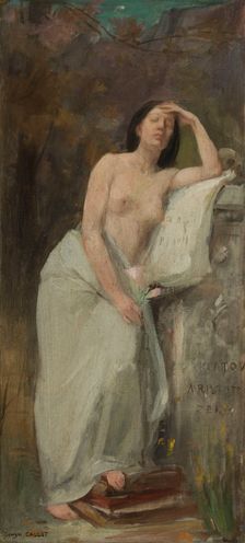 Esquisse pour le salon des lettres de l'Hôtel de Ville de Paris : La philosophie, c.1890. Creator: Georges Callot