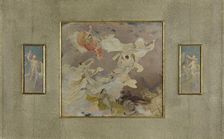 Esquisse pour le salon des Lettres de l'Hôtel de ville de Paris : Les muses..., c.1891-1896. Creator: Jules-Joseph Lefebvre