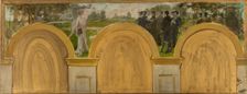 Esquisse pour le salon des Sciences de l'Hôtel de ville de Paris : L'Enseignement de..., c.1888-1892 Creator: Henry Lerolle
