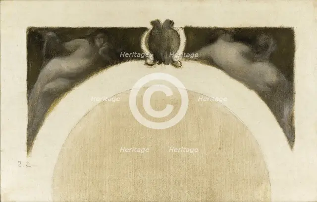 Esquisse pour le salon des Sciences de l'Hôtel de Ville de Paris : La Physique - La..., c.1889-1891. Creator: Eugene Carriere.