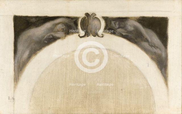 Esquisse pour le salon des Sciences de l'Hôtel de Ville de Paris : La Botanique - La Médecine, c1889 Creator: Eugene Carriere.