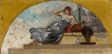Esquisse pour le salon des Sciences de l'Hôtel de Ville de Paris : La Physique, c.1889 - 1892. Creator: Ernest-Ange Duez
