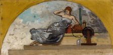 Esquisse pour le salon des Sciences de l'Hôtel de Ville de Paris : La Physique, c.1889 - 1892. Creator: Ernest-Ange Duez