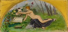 Esquisse pour le salon des Sciences de l'Hôtel de Ville de Paris : La Botanique, c.1889 - 1892. Creator: Ernest-Ange Duez