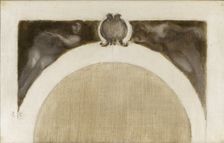 Esquisse pour le salon des Sciences de l'Hôtel de Ville de Paris : Les Mathématiques..., c.1889-1891 Creator: Eugene Carriere