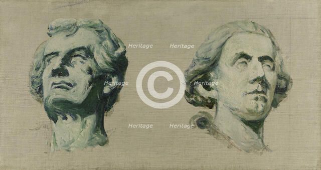 Esquisse pour le salon des Sciences de l'Hôtel de Ville de Paris : Ampère - Arago, 1890. Creator: Marchal.