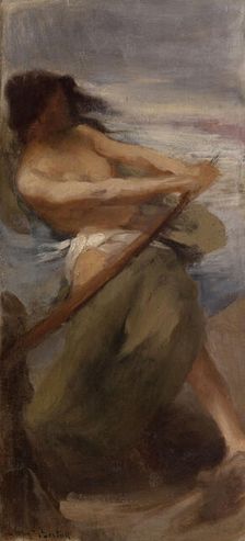 Esquisse pour le salon des Sciences de l'Hôtel de Ville de Paris : L'Eau, between 1889 and 1890. Creator: Armand Berton