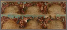 Esquisse pour le salon du Roi du Palais Bourbon - L'Agriculture. La Guerre, begins 1849 ends 1854. Creator: Pierre Andrieu