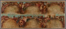 Esquisse pour le salon du Roi du Palais Bourbon - L'Agriculture. La Guerre, begins 1849 ends 1854. Creator: Pierre Andrieu