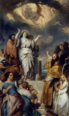 Esquisse pour l'église Notre-Dame-de-Lorette : Apothéose de sainte Geneviève, 1835. Creator: Eugene Deveria